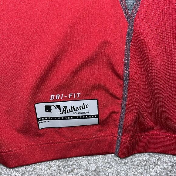 Red Boston Red Sox MLB logo NIKE PRO COMBAT Compression T shirt L fitted worn - Picture 3 of 6